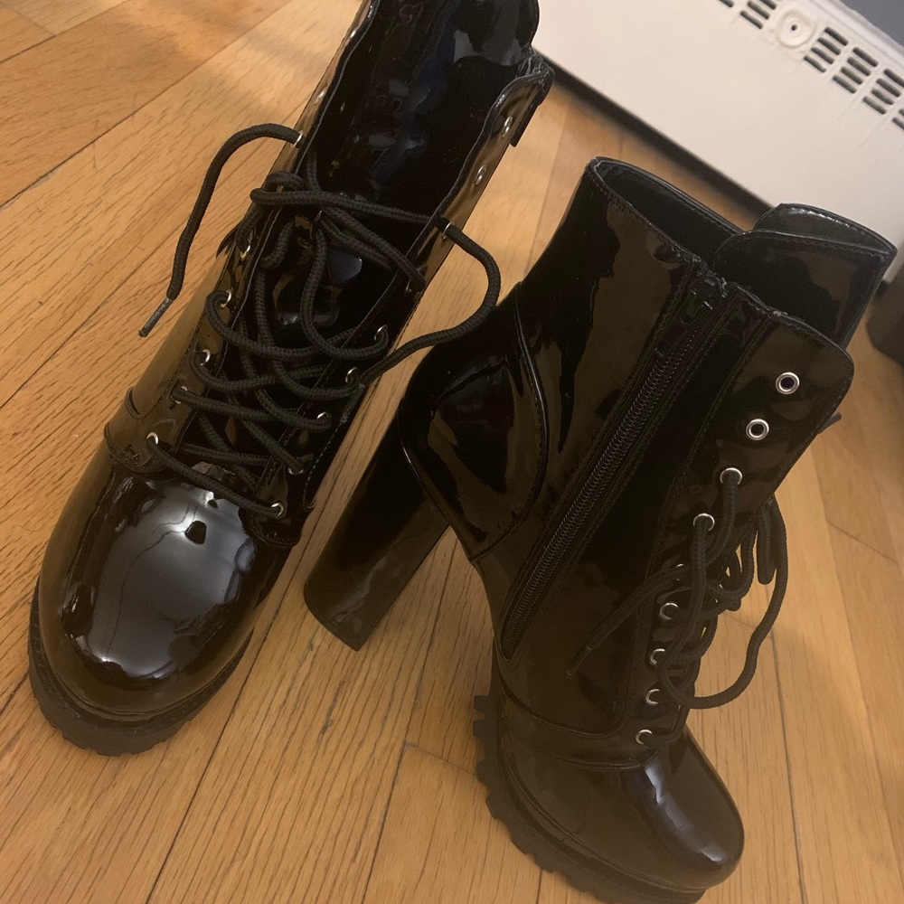 Patent Leather Boots